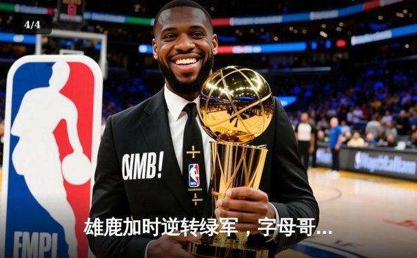 雄鹿加时逆转绿军，字母哥44分主宰北岸花园 - 4